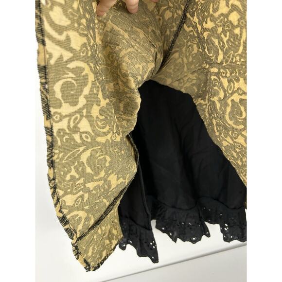 Vintage Fairy Steampunk Skirt David Brooks Size 12 Western Tier Paisley Women's - Picture 3 of 10